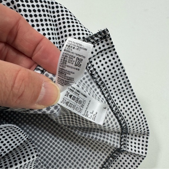 New American Apparel Mini Pleat Skirt Grandient Ombre Black White - Picture 5 of 7